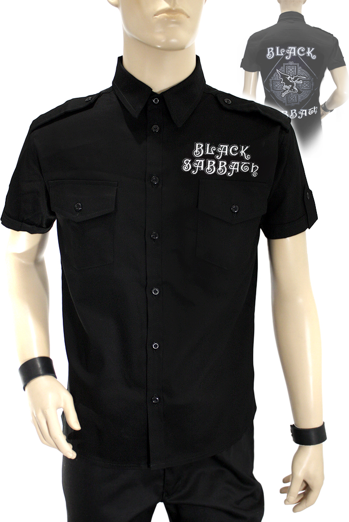 Рубашка с коротким рукавом Black Sabbath - фото 1 - rockbunker.ru