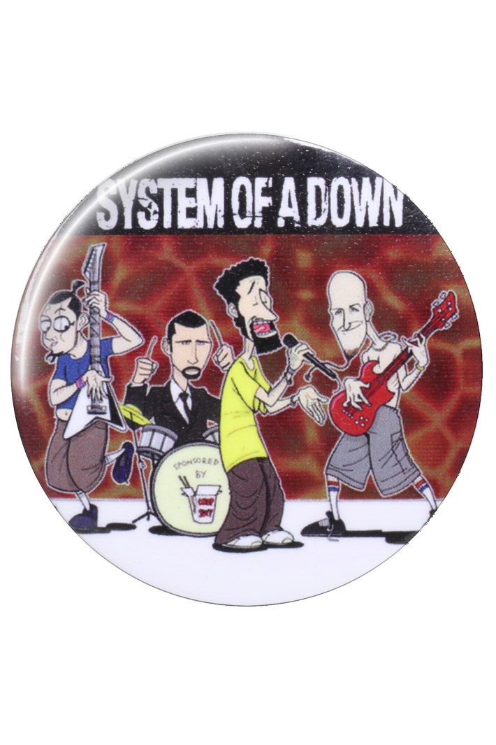 Значок Rock Merch System of a Down - фото 1 - rockbunker.ru