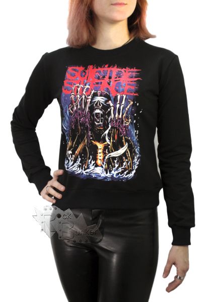 Свитшот RockMerch Suicide Silence чёрный - фото 1 - rockbunker.ru