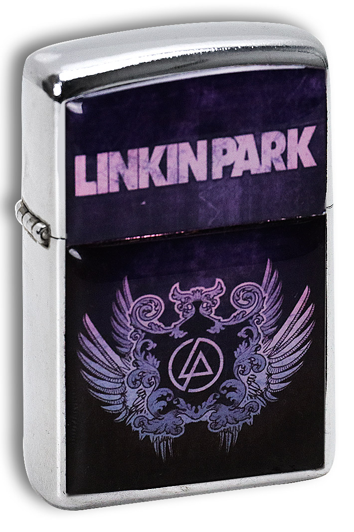 Зажигалка RockMerch Linkin Park логотип - фото 1 - rockbunker.ru