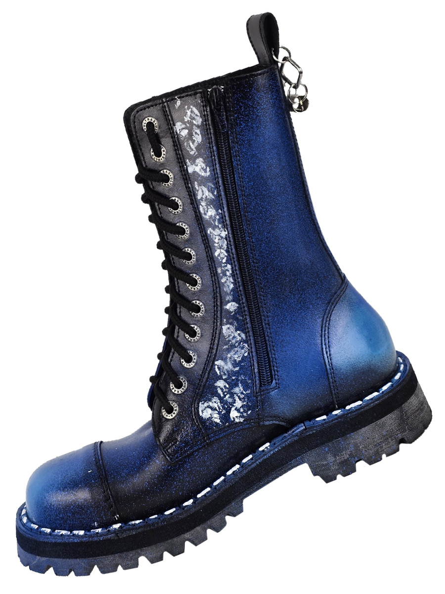 Ботинки кожаные кастомные Tribal - фото 3 - rockbunker.ru