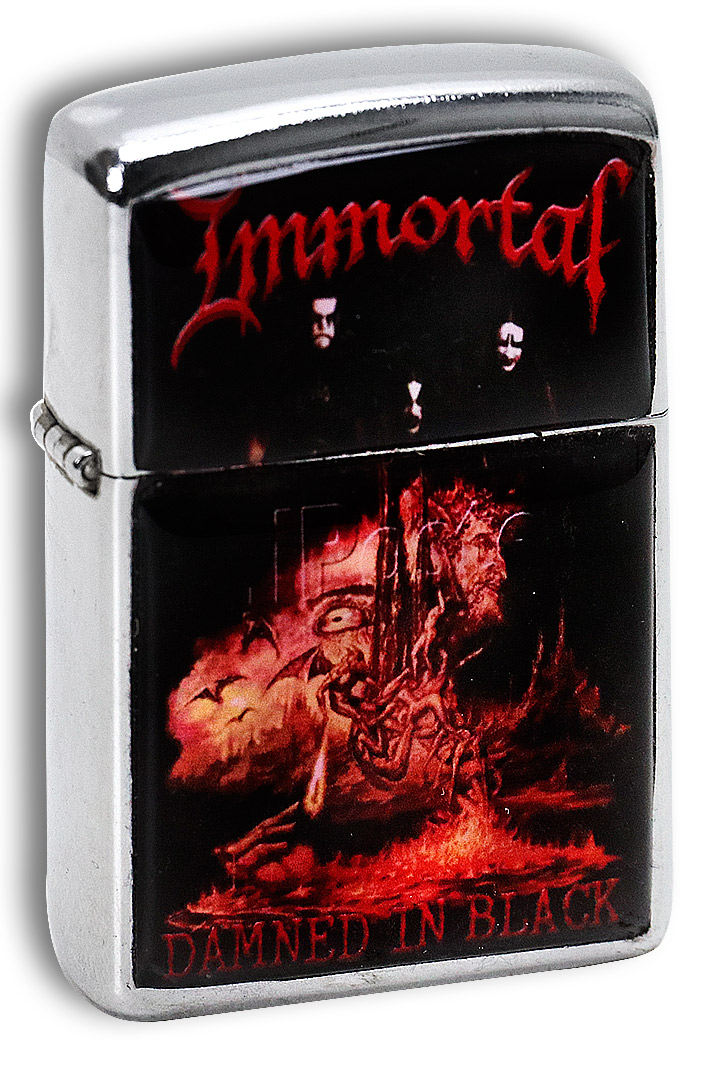 Зажигалка Immortal Damned in Black - фото 1 - rockbunker.ru