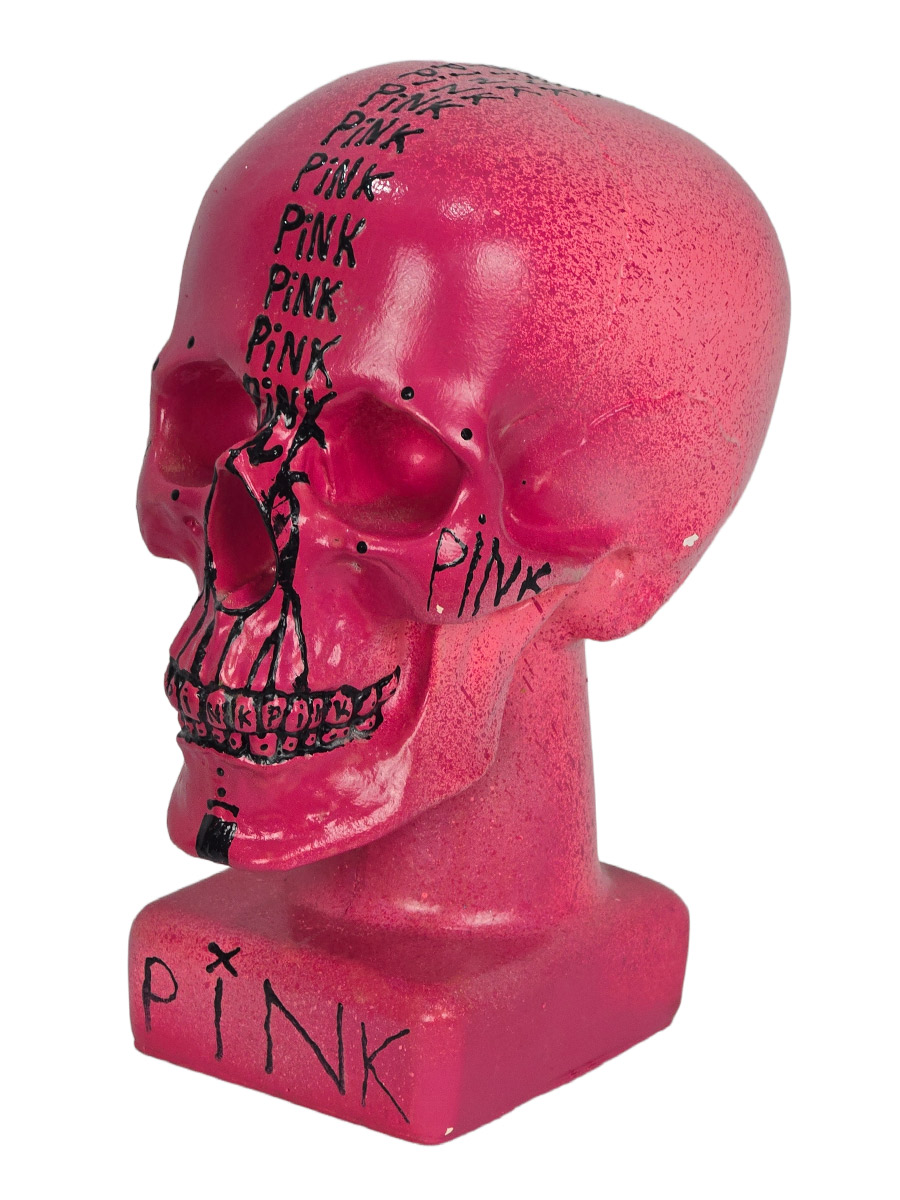 Череп декоративный Pink - фото 2 - rockbunker.ru