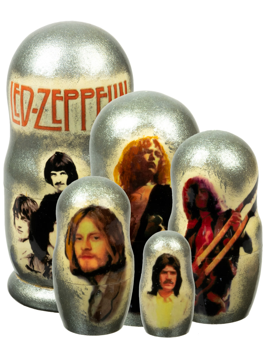 Матрешка Led Zeppelin - фото 1 - rockbunker.ru