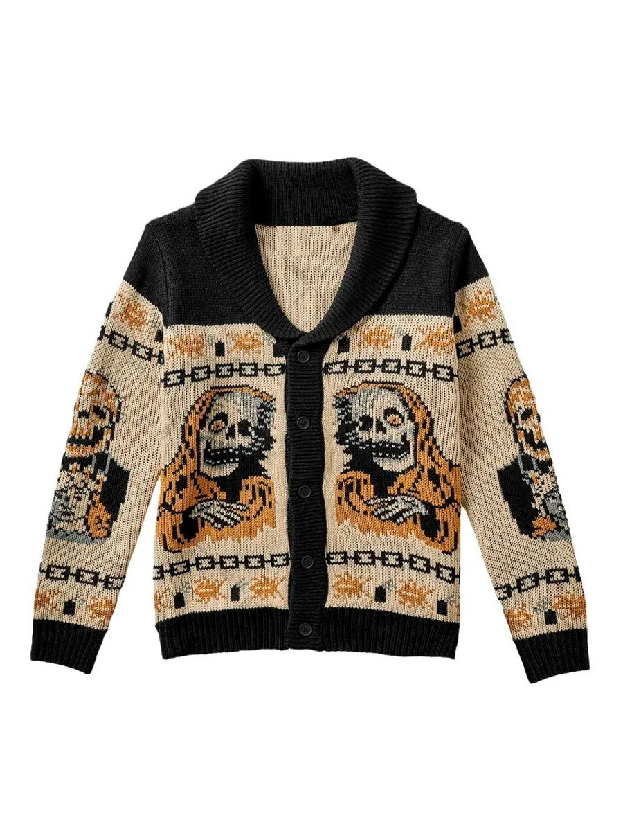 Кардиган Skulls - фото 2 - rockbunker.ru