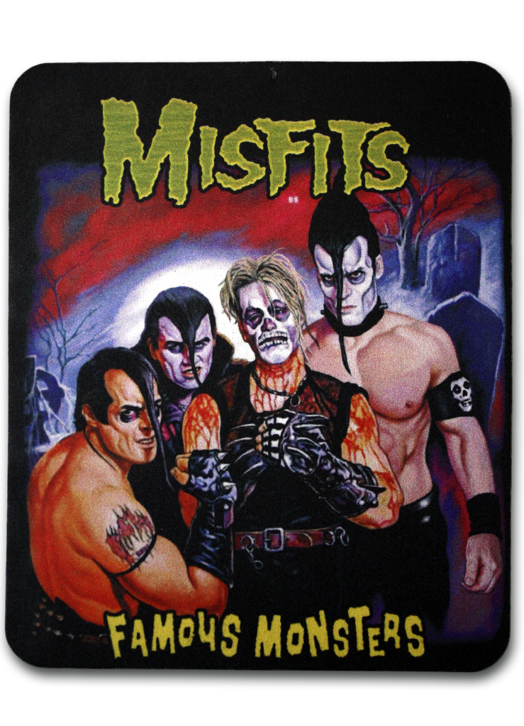 Коврик для мыши Misfits Famous Monsters - фото 1 - rockbunker.ru
