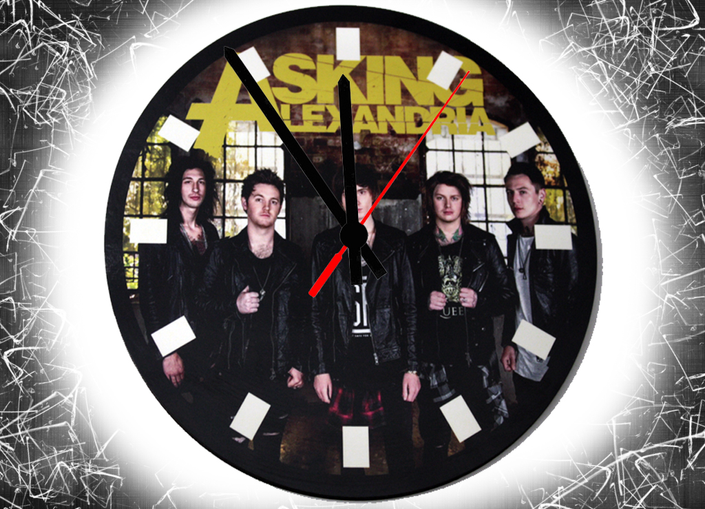 Часы настенные RockMerch Asking Alexandria - фото 1 - rockbunker.ru