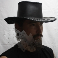 Шляпа кожаная ШК017 - фото 1 - rockbunker.ru