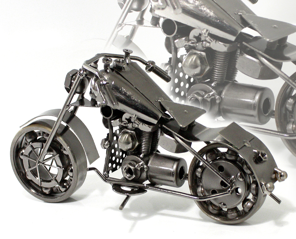 Сувенирная модель Мотоцикл ручной работы МРС011 - фото 3 - rockbunker.ru