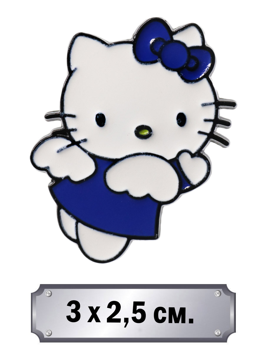 Значок Hello Kitty Ангелочек - фото 1 - rockbunker.ru