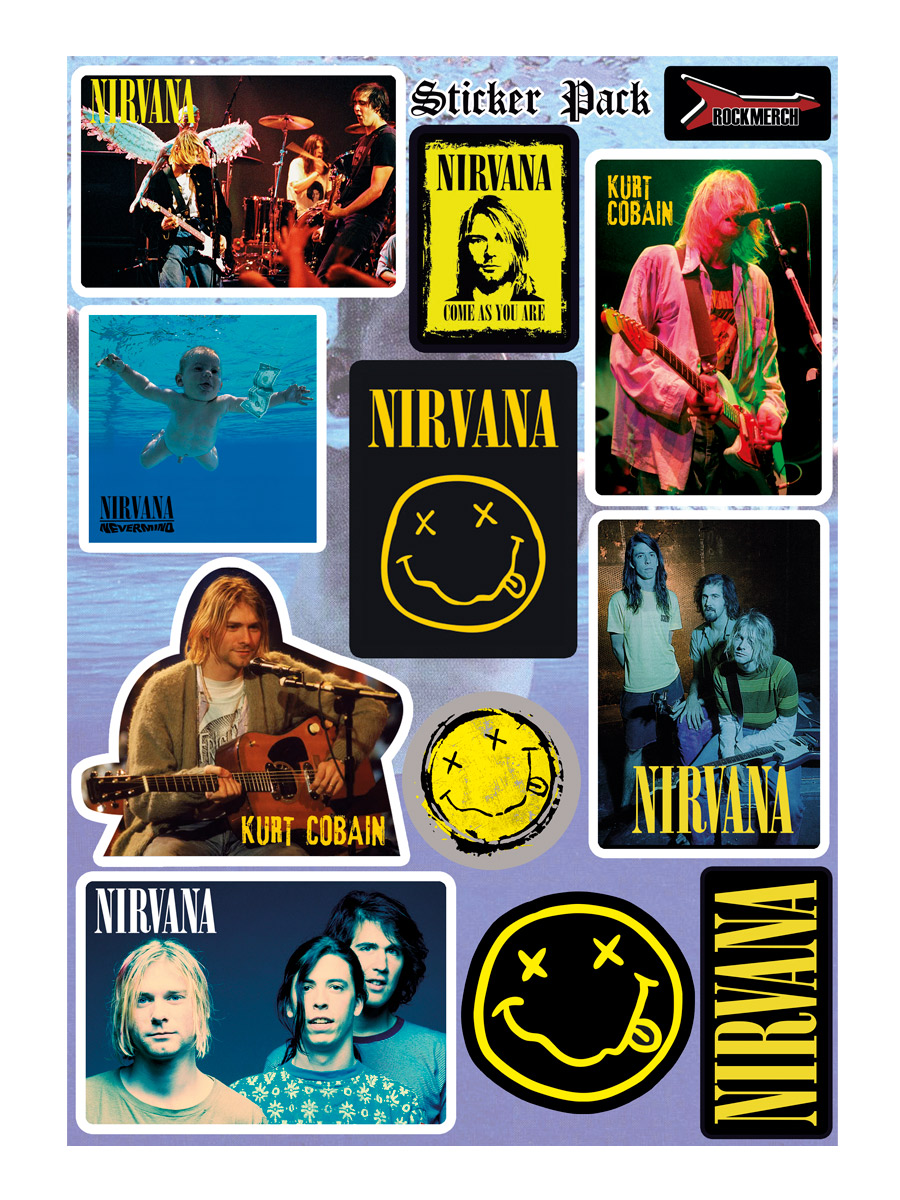 Стикерпак RockMerch Nirvana - фото 1 - rockbunker.ru