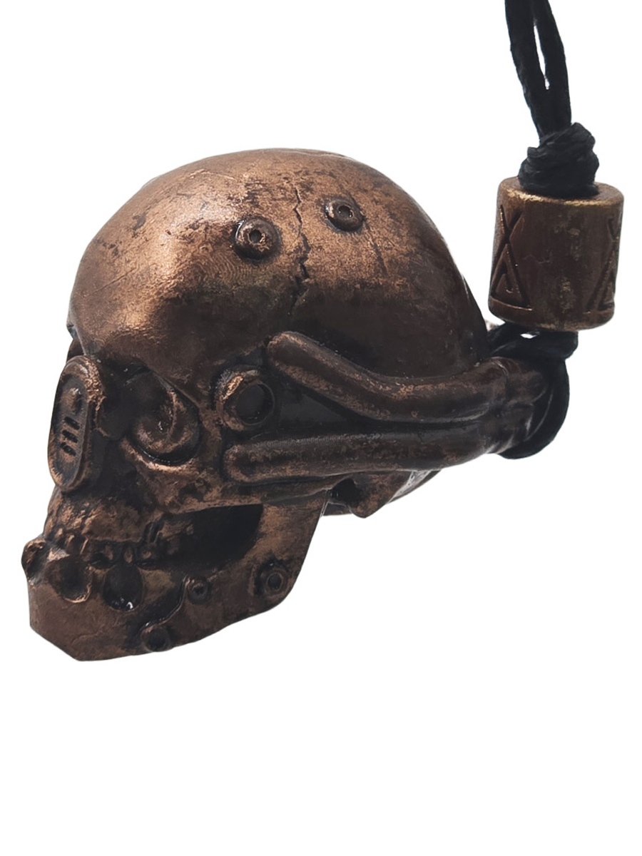 Кулон Череп Киборга - фото 2 - rockbunker.ru
