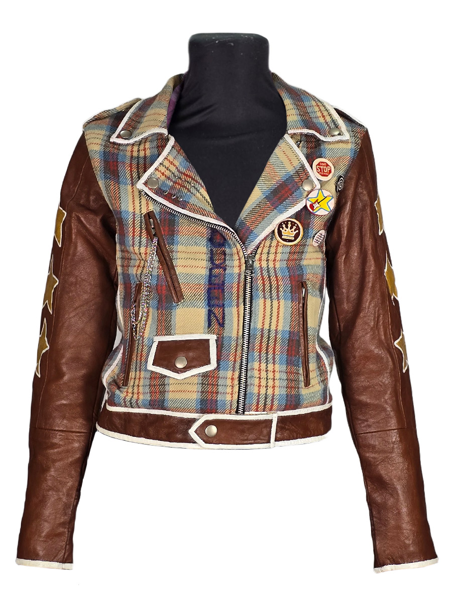 Куртка клетчатая кастомная Queen - фото 1 - rockbunker.ru