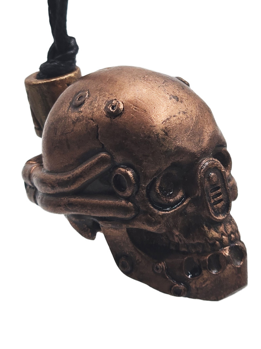 Кулон Череп Киборга - фото 1 - rockbunker.ru