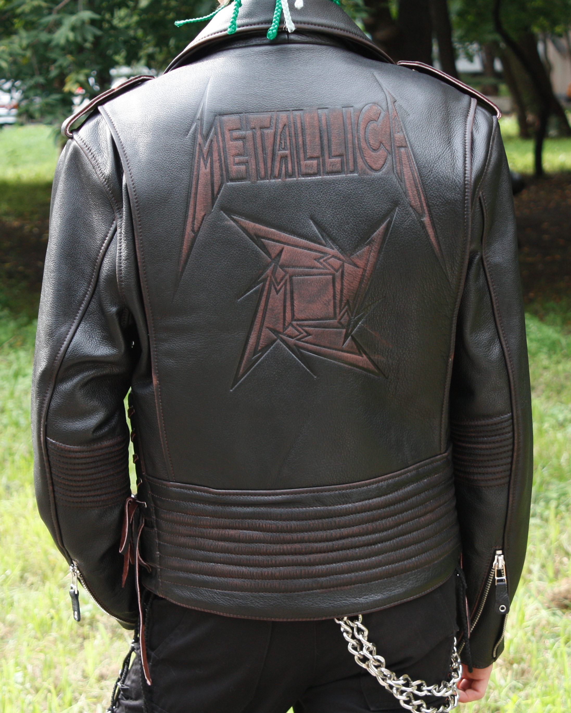 Косуха кожаная мужская RockBunker Metallica - фото 3 - rockbunker.ru
