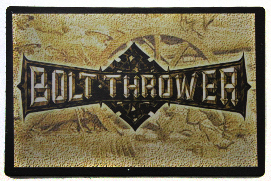 Кожаная нашивка Bolt Thrower - фото 1 - rockbunker.ru