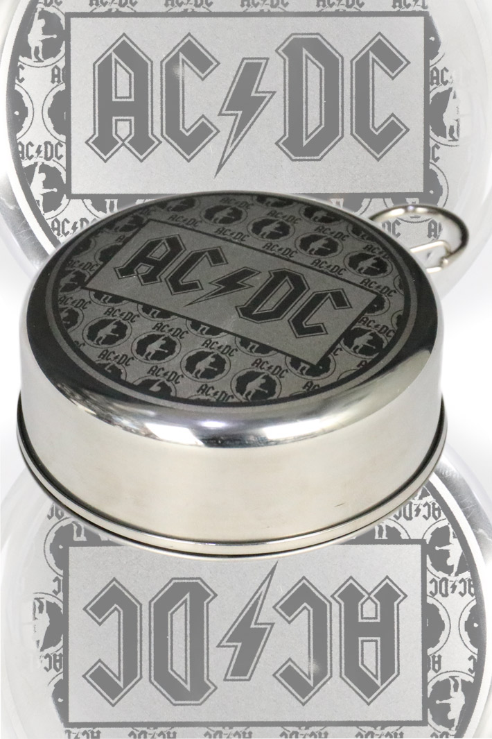 Складной металлический стакан AC/DC - фото 1 - rockbunker.ru
