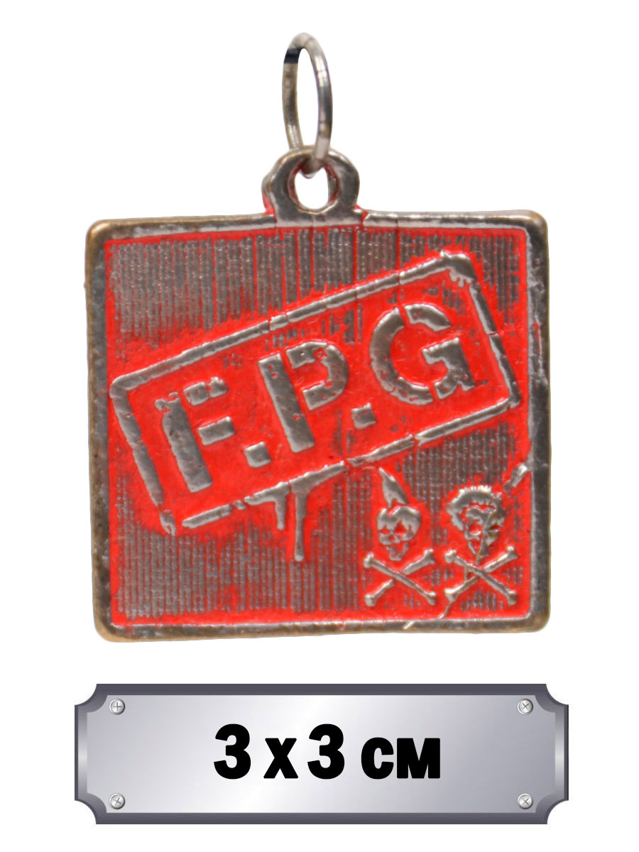 Кулон FPG Красный - фото 1 - rockbunker.ru