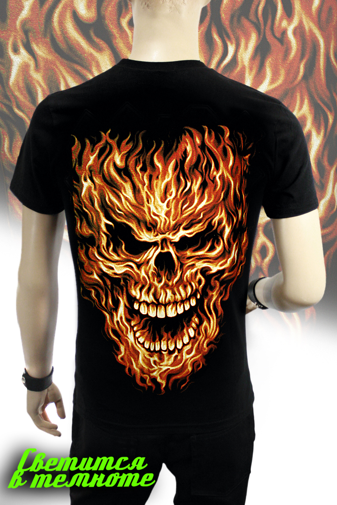 Футболка Metal Heaven Fire Skull - фото 2 - rockbunker.ru