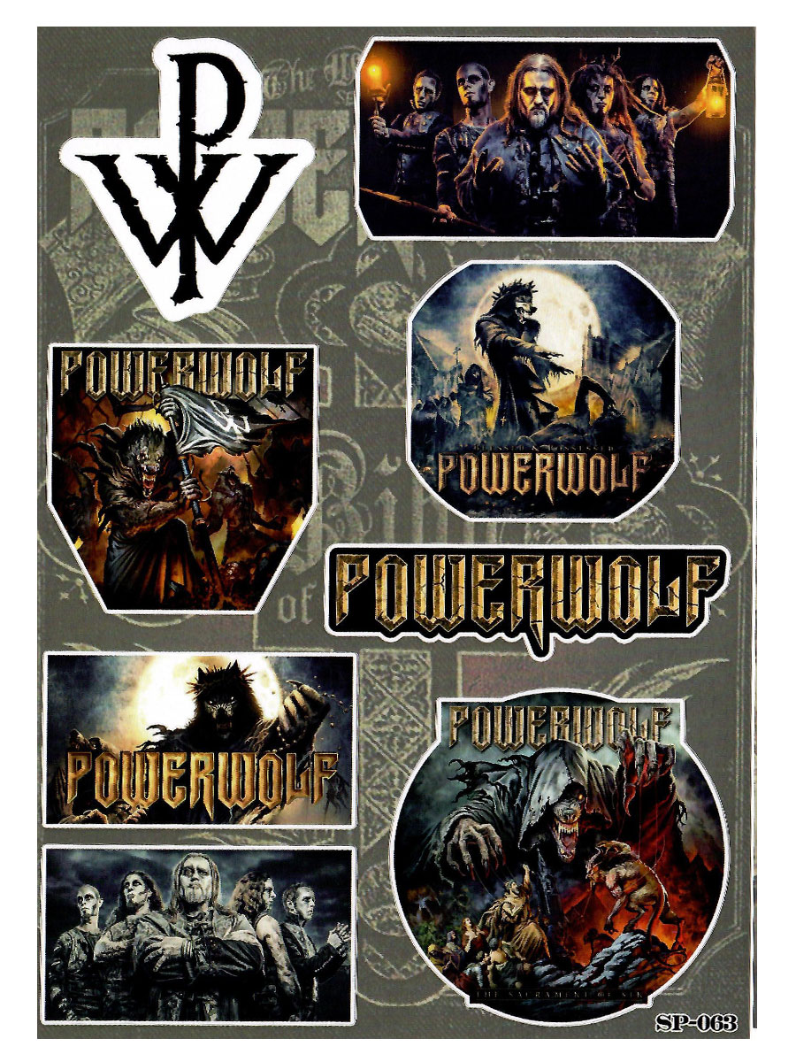 Набор стикеров Powerwolf - фото 2 - rockbunker.ru