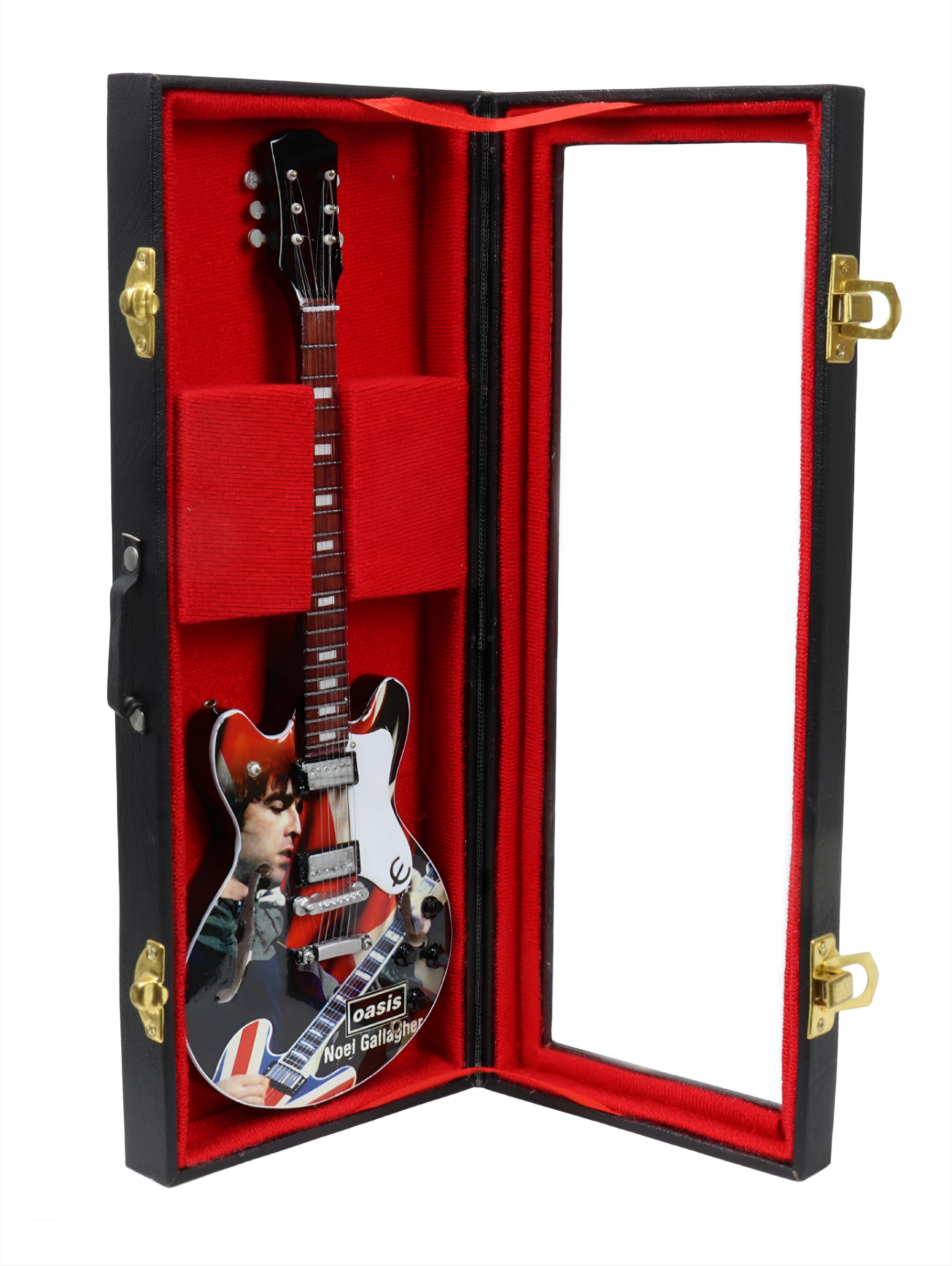 Сувенирная копия гитары в кейсе Oasis 1 - фото 1 - rockbunker.ru