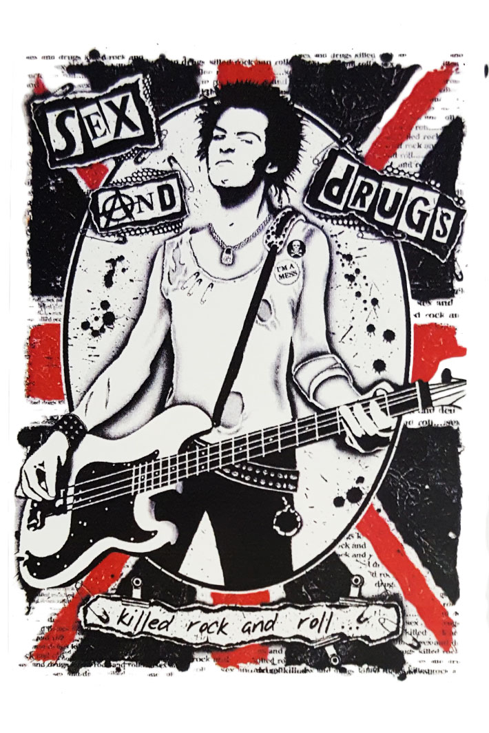 Наклейка-стикер Sex Pistols - фото 1 - rockbunker.ru