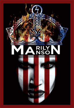 Кожаная нашивка Marilyn Manson - фото 1 - rockbunker.ru