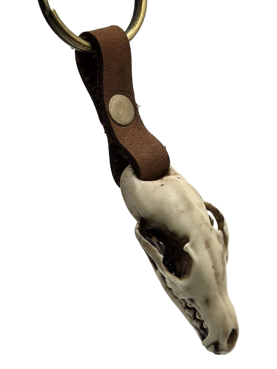 Брелок Череп Медведя - фото 1 - rockbunker.ru