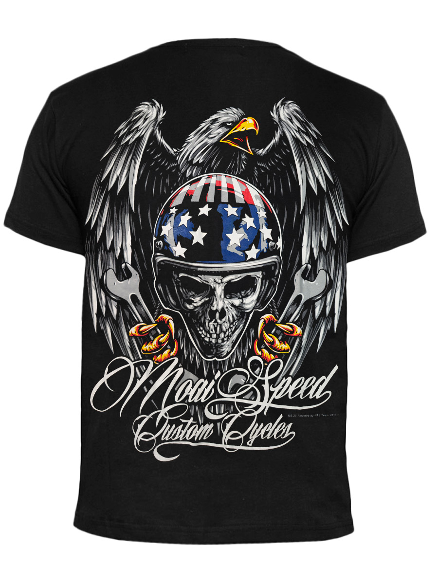 Футболка Moai Speed Custom Сycles  - фото 1 - rockbunker.ru
