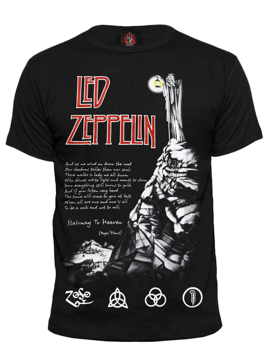 Футболка Hot Rock Led Zeppelin Page plant - фото 1 - rockbunker.ru