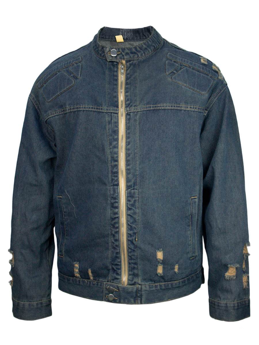 Куртка Джинсовая Серая - фото 1 - rockbunker.ru