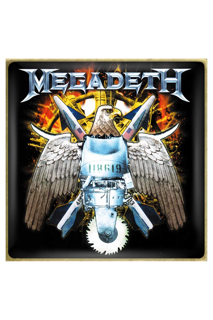 Значок RockMerch Megadeth - фото 1 - rockbunker.ru