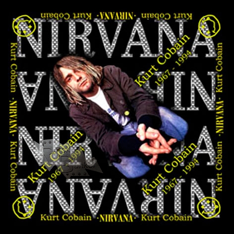 Бандана Nirvana Kurt Cobain - фото 1 - rockbunker.ru