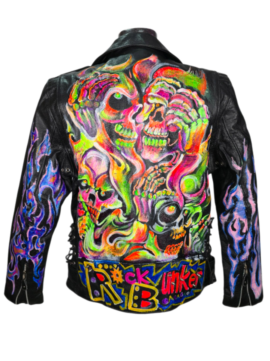 Косуха кастомная кожаная Kill Them - фото 2 - rockbunker.ru