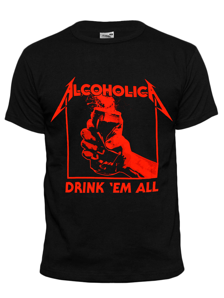 Футболка Alcoholica - фото 1 - rockbunker.ru