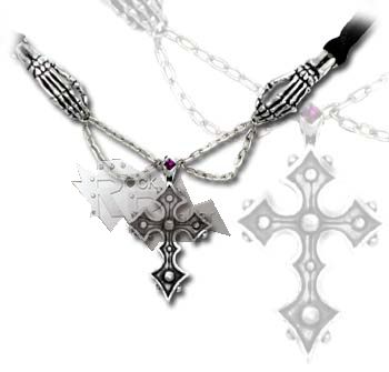 Кулон Alchemy Gothic P427 Mortifera Cross - фото 1 - rockbunker.ru