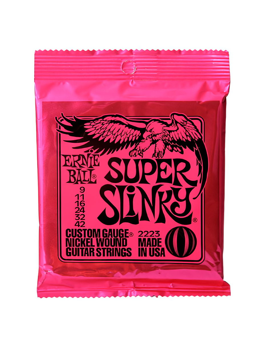 Струны для электрогитары Ernie Ball 2223 Nickel Wound Slinky Super 9-42  - фото 1 - rockbunker.ru