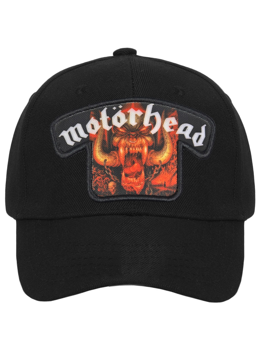 Бейсболка RockMerch с нашивкой Motorhead - фото 2 - rockbunker.ru