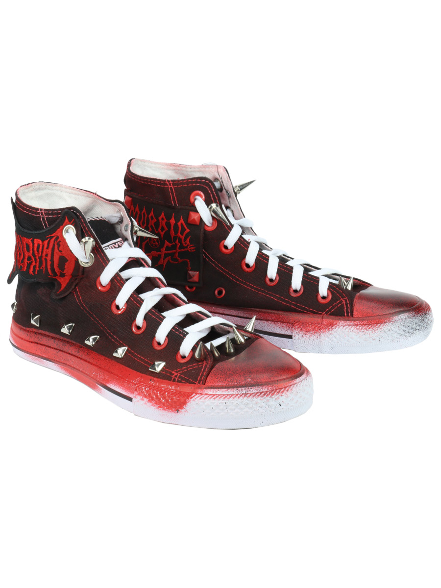 Кастомные кеды Converse Bleeding - фото 1 - rockbunker.ru