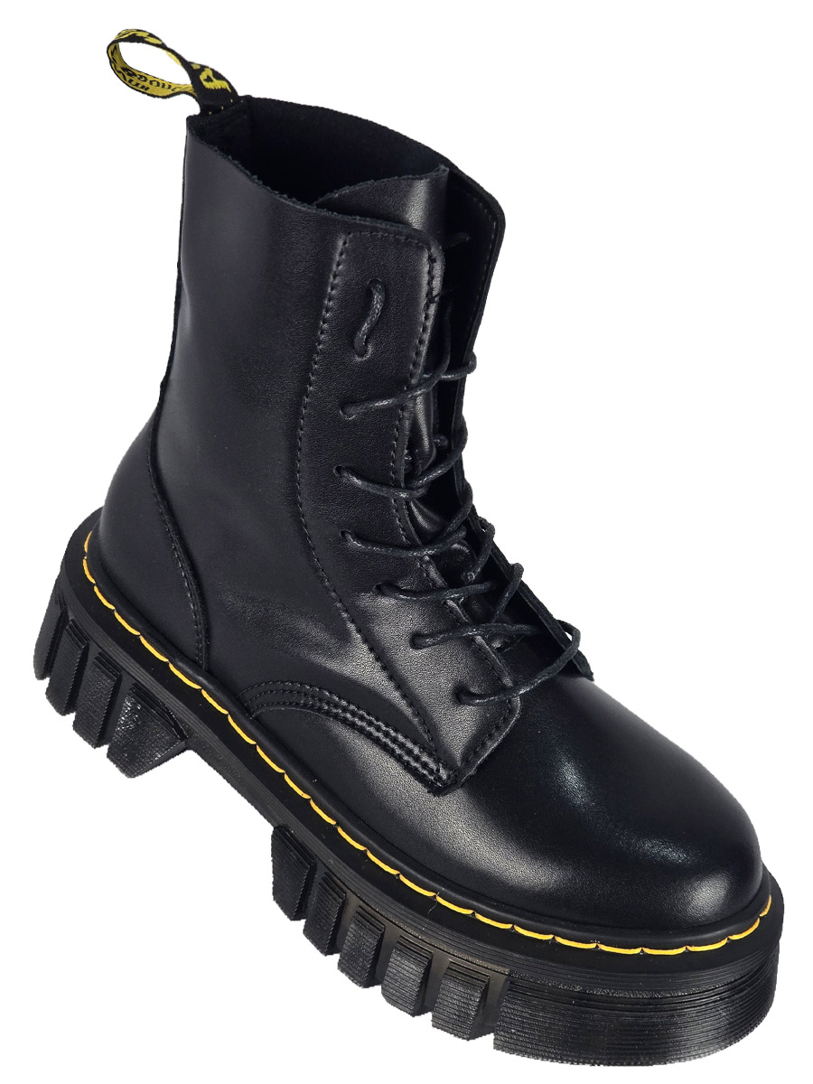 Ботинки Dr Martens 8 блоков черные - фото 1 - rockbunker.ru
