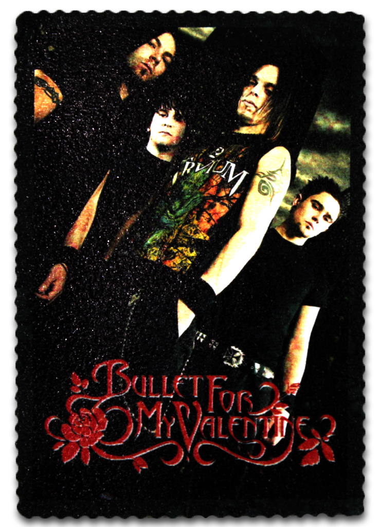 Кожаная нашивка Bullet for my Valentine - фото 1 - rockbunker.ru