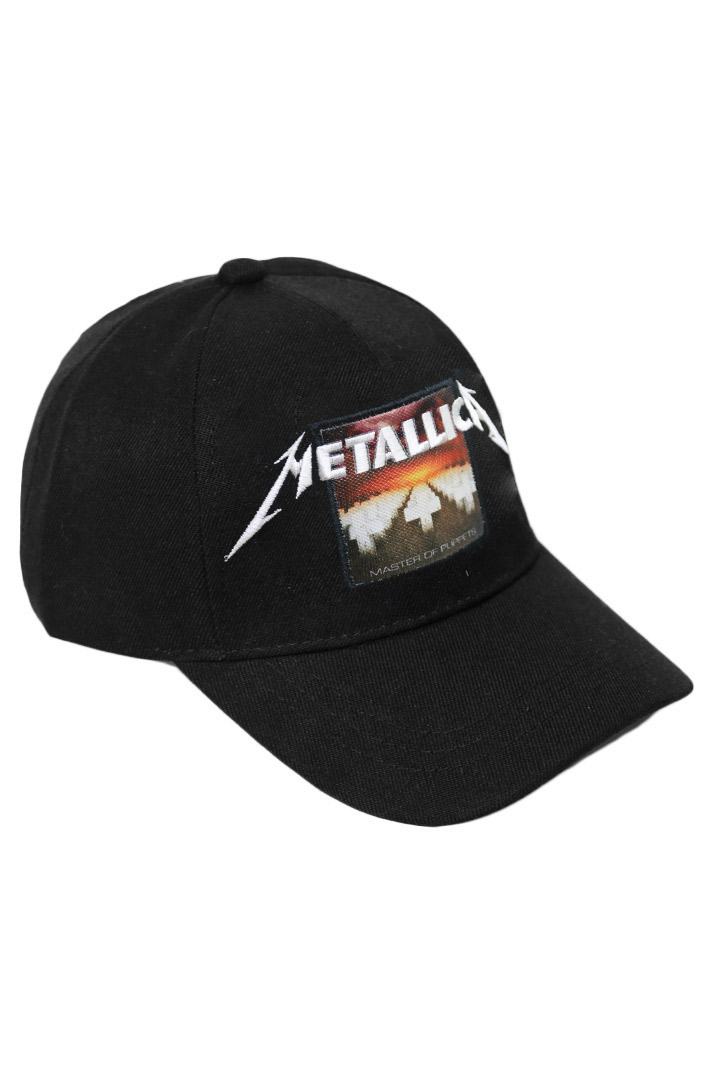 Бейсболка RockMerch с нашивкой Metallica Master Of Puppets - фото 1 - rockbunker.ru