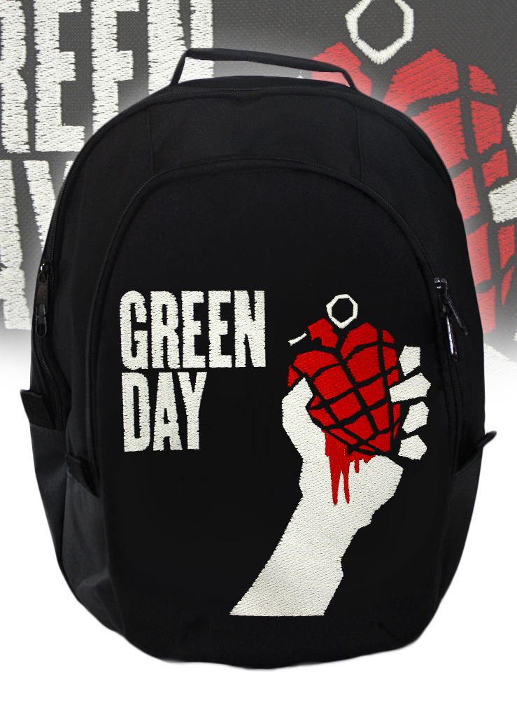 Рюкзак Green Day American Idiot текстильный - фото 1 - rockbunker.ru