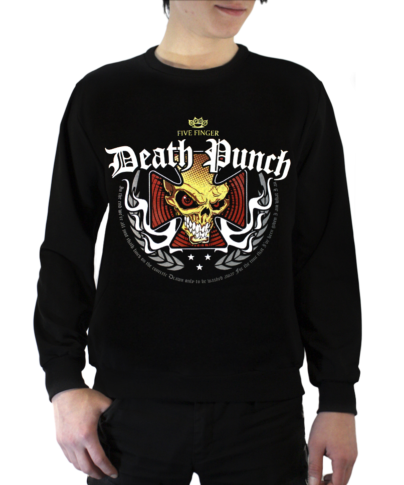 Свитшот RockMerch Five Finger Death Punch мужской - фото 1 - rockbunker.ru