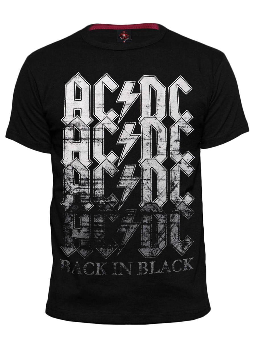 Футболка RockMerch AC DC  - фото 1 - rockbunker.ru