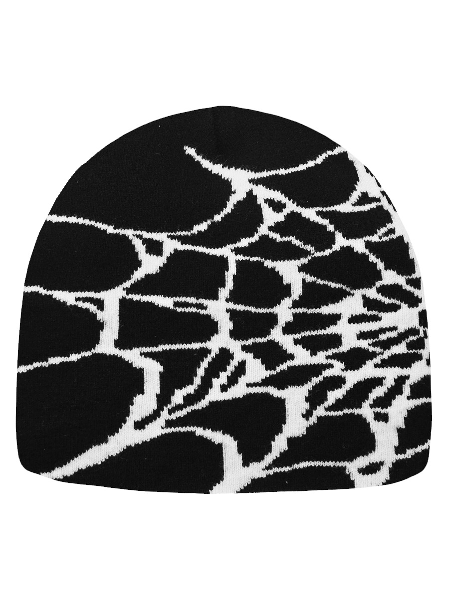 Шапка Паутина Белая - фото 1 - rockbunker.ru