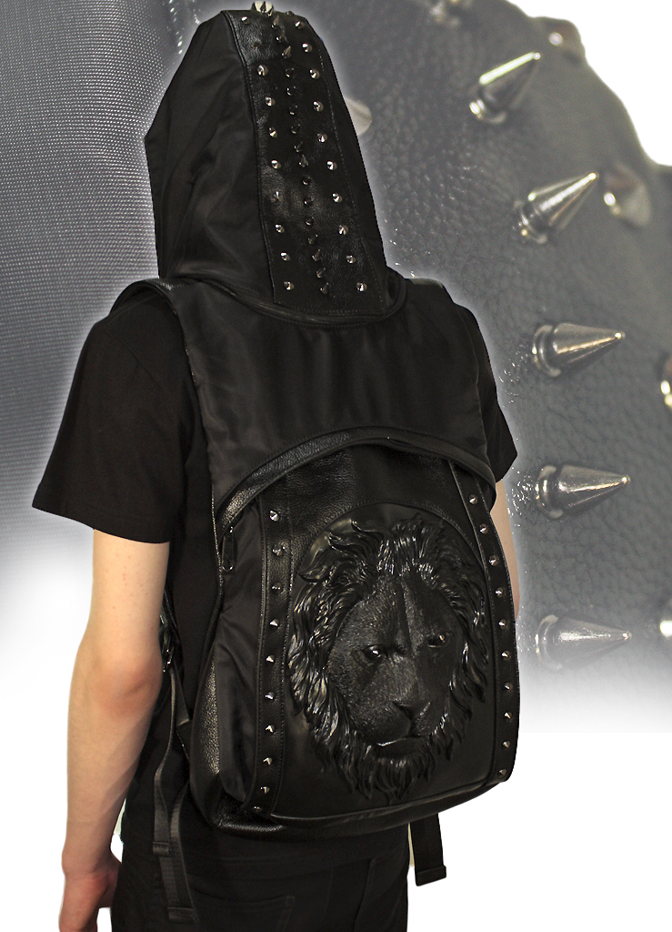 Рюкзак с капюшоном Лев - фото 1 - rockbunker.ru