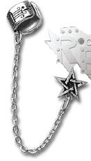 Серьга Alchemy Gothic E196 Pentagram - фото 1 - rockbunker.ru