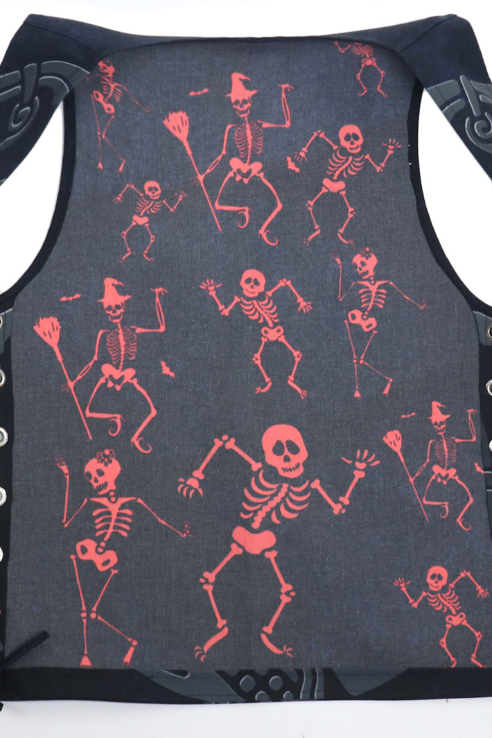 Жилет текстильный Full Print Icon Skeleton - фото 3 - rockbunker.ru