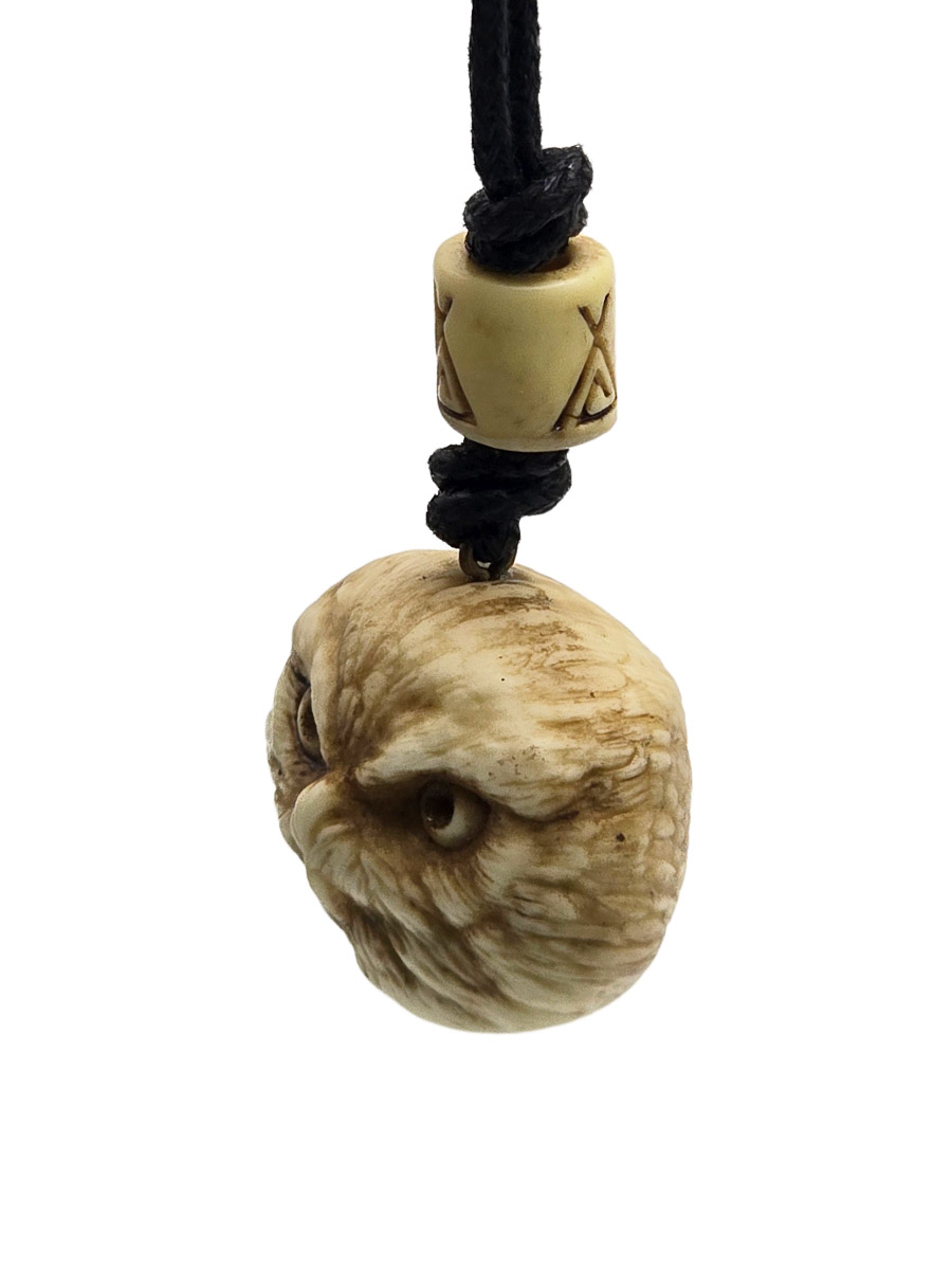 Кулон Голова Сыча - фото 2 - rockbunker.ru